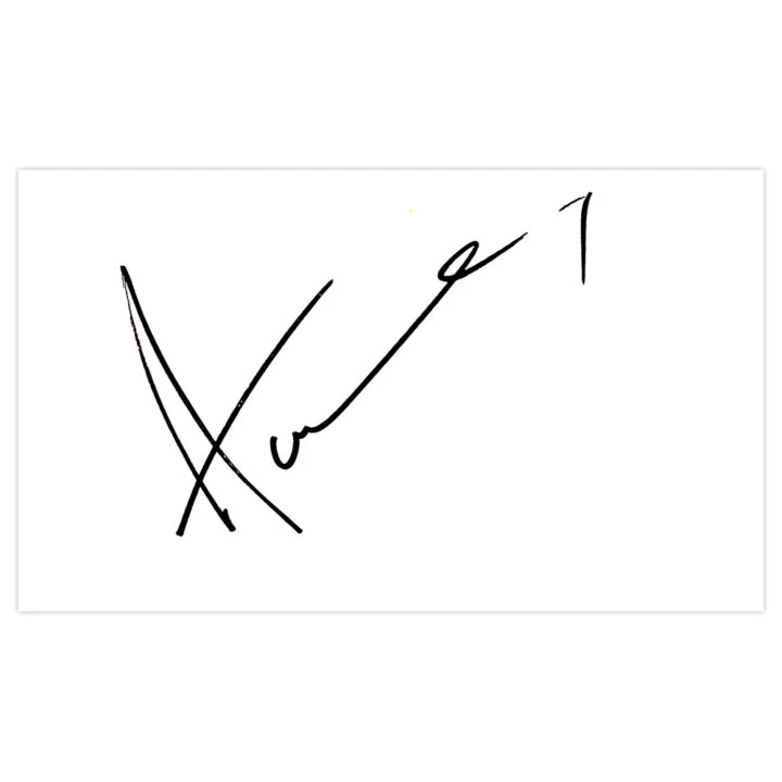 Signed Adam Federici White Card - Reading Autograph
