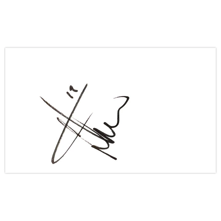 Signed Alex McCarthy White Card - Southampton Autograph