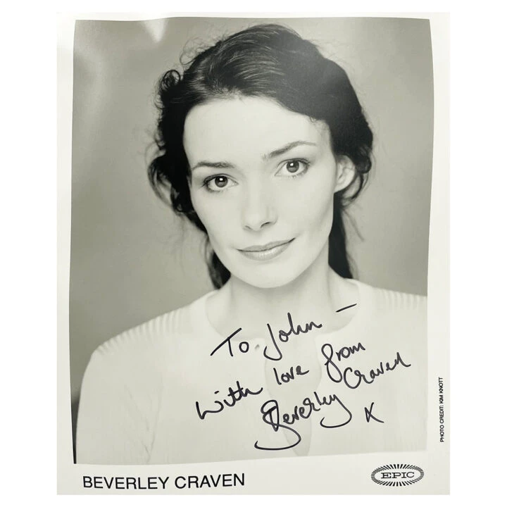 Signed Beverley Craven Photo - Dedicated To John