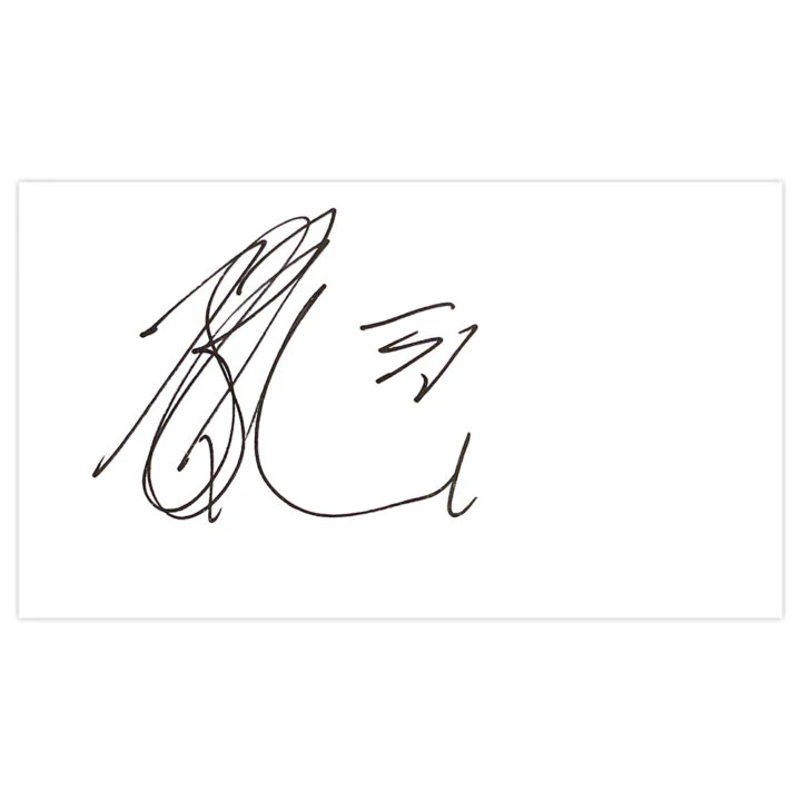 Signed Bongani Khumalo White Card - South Africa Autograph