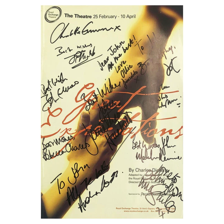 Signed Cast of Great Expectations Programme - Dedicated to John