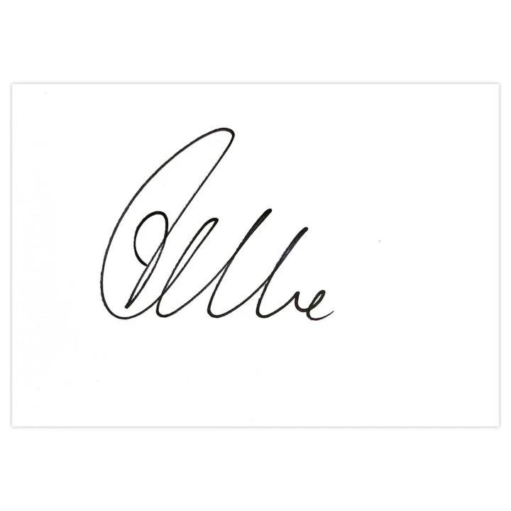 Signed Ciaran Clark White Card - Republic of Ireland Autograph