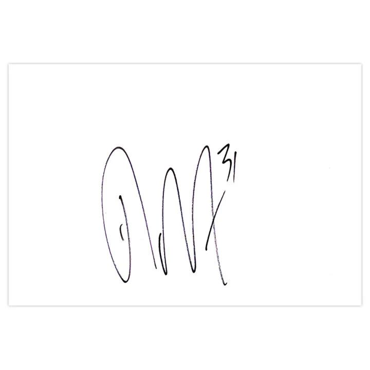 Signed David Wheater White Card - Middlesbrough Autograph