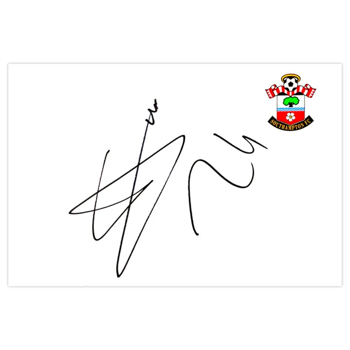 Signed Emmanuel Mayuka White Card - Southampton Autograph