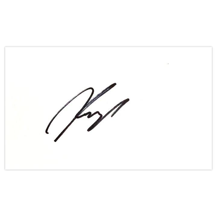 Signed Gabor Kiraly White Card - Crystal Palace Autograph