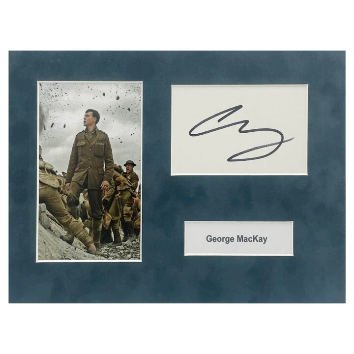 Signed George MacKay Photo Display - 12x8 Film Icon Autograph