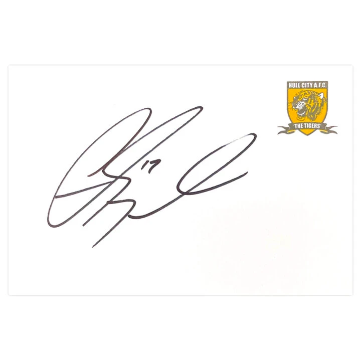 Signed Geroge Boyd White Card - Hull City Autograph