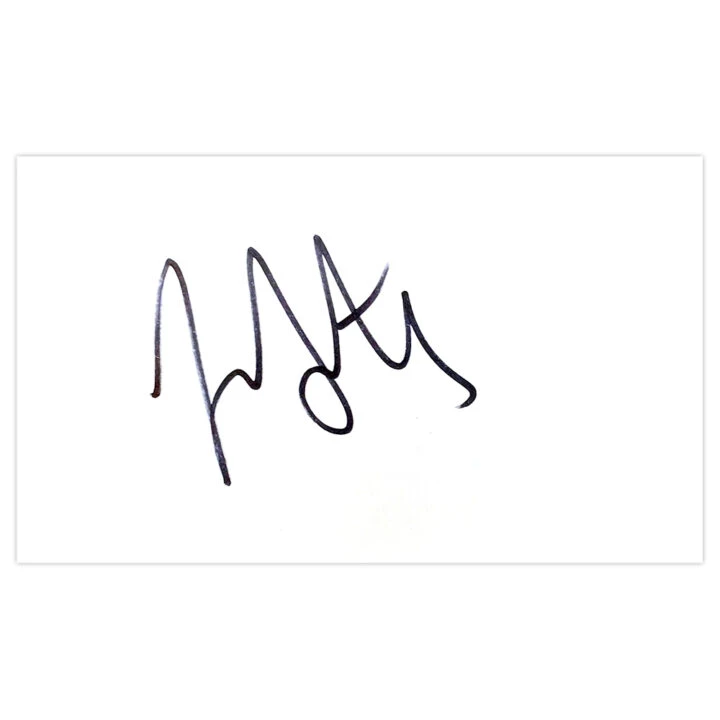 Signed Jake Buxton White Card - Derby County Autograph