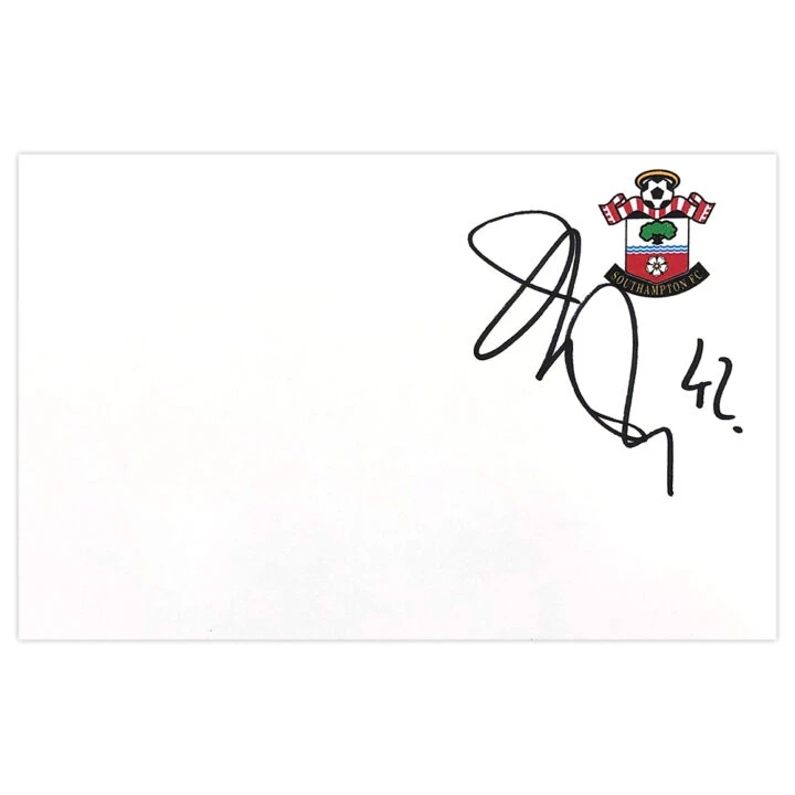 Signed Jake Hesketh White Card - Southampton Autograph