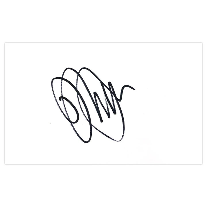 Signed Jonny Howson White Card - Leeds United Autograph