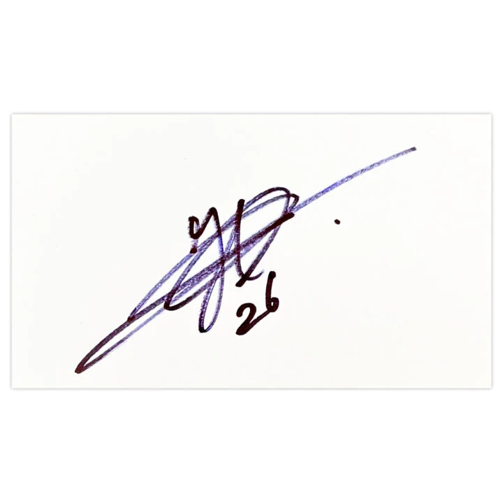 Signed Jos Hooiveld White Card - Southampton Autograph