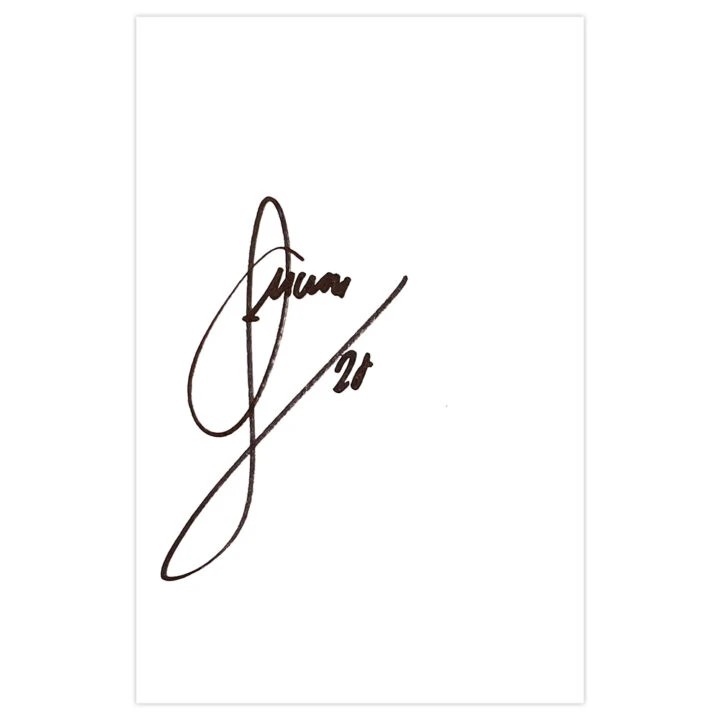 Signed Juanmi White Card - Southampton Autograph