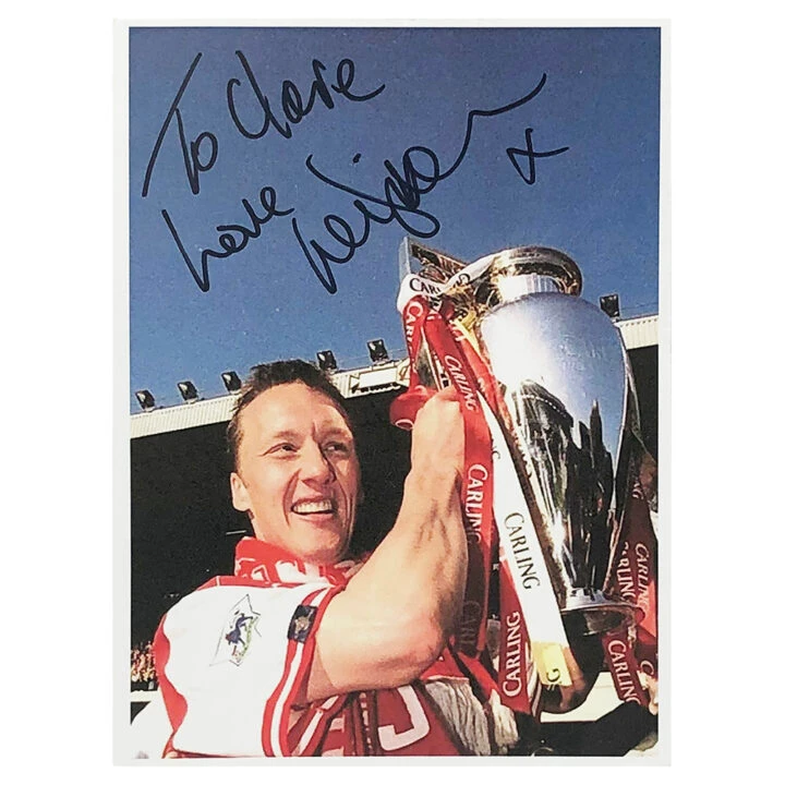 Signed Lee Dixon Photo - Dedicated to Claire