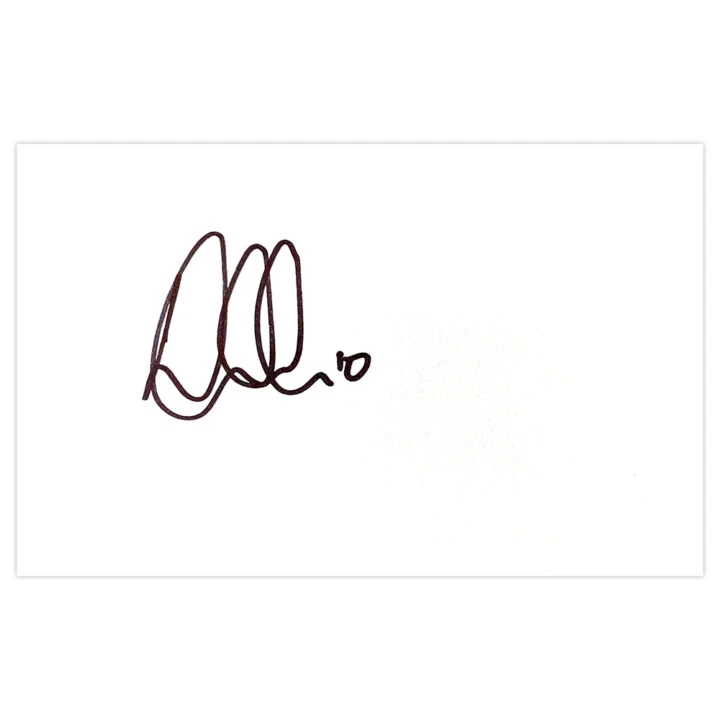 Signed Lewis McGugan White Card - Nottingham Forest Autograph