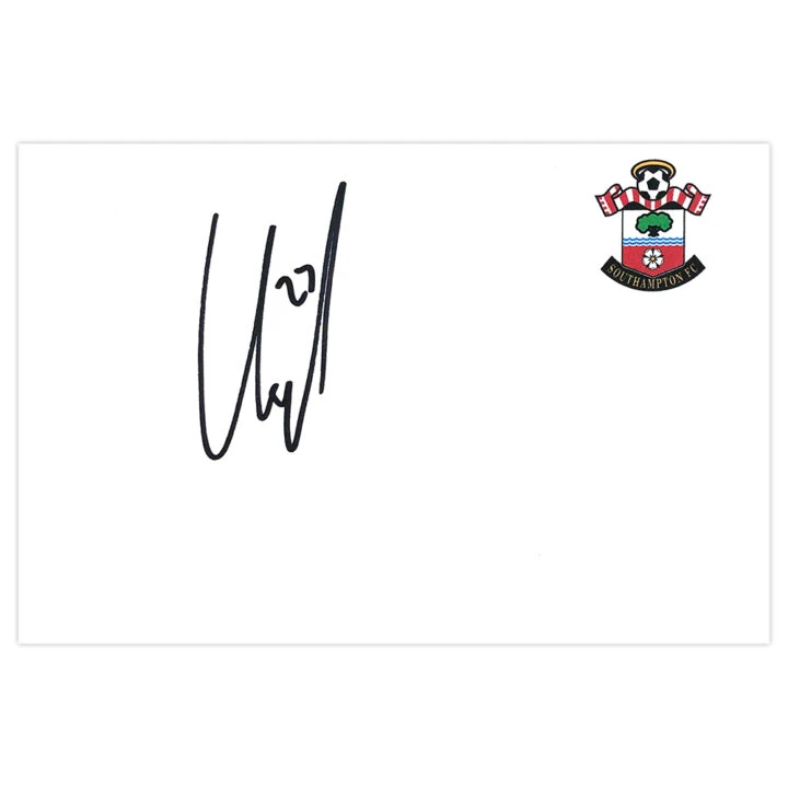 Signed Lloyd Isgrove White Card - Southampton Icon Autograph