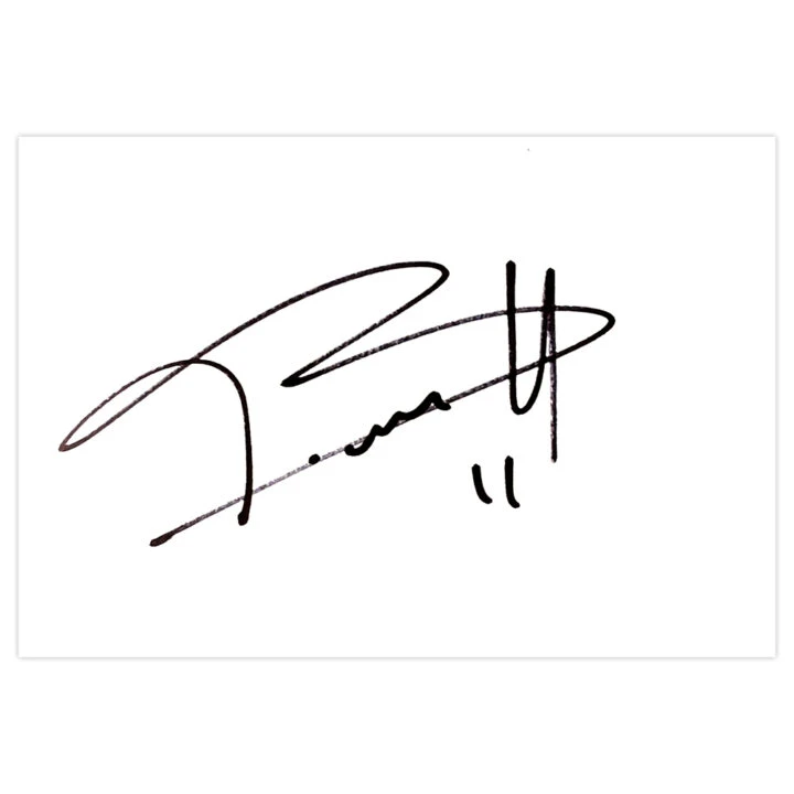 Signed Mamady Sidibe White Card - Stoke City Autograph
