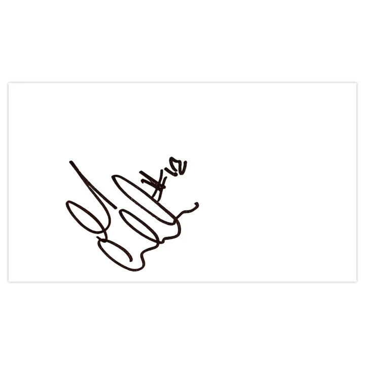 Signed Marc Wilson White Card - Stoke City Icon Autograph