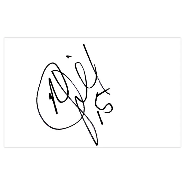 Signed Marco van Ginkel White Card - Chelsea Autograph