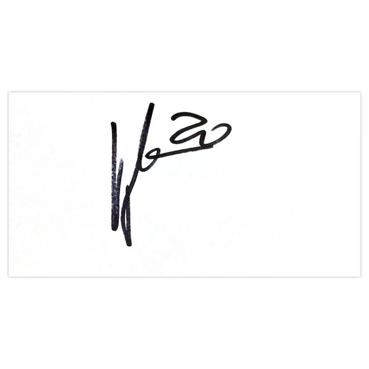Signed Matej Vydra White Card - Watford Autograph