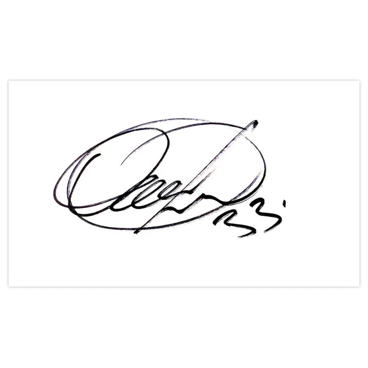 Signed Omar Mascarell White Card - Derby County Autograph