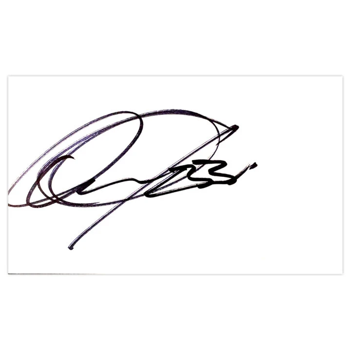 Signed Omar Mascarell White Card - Derby County Icon