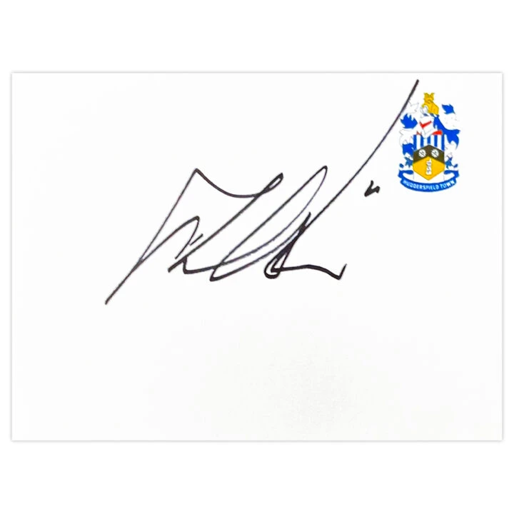 Signed Radoslaw Majewski White Card - Huddersfield Town Autograph