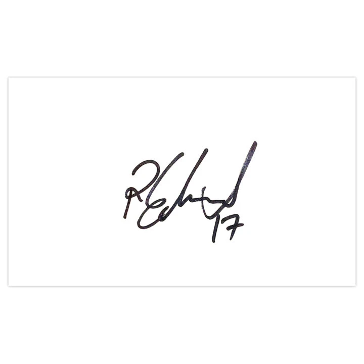 Signed Ryan Edwards White Card - Morecambe Autograph