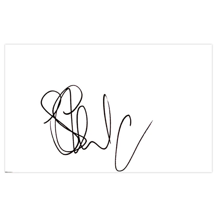 Signed Sean St Ledger White Card - Preston North End Autograph