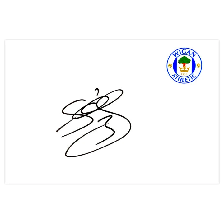 Signed Stephen Crainey White Card - Wigan Athletic Autograph