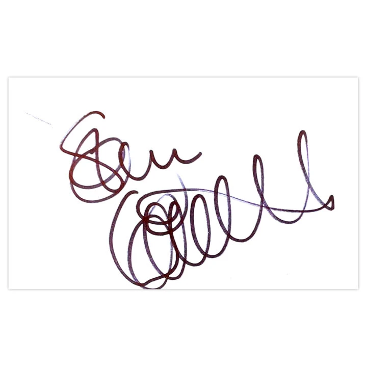 Signed Steve Cotterill White Card - Cheltenham Town Autograph