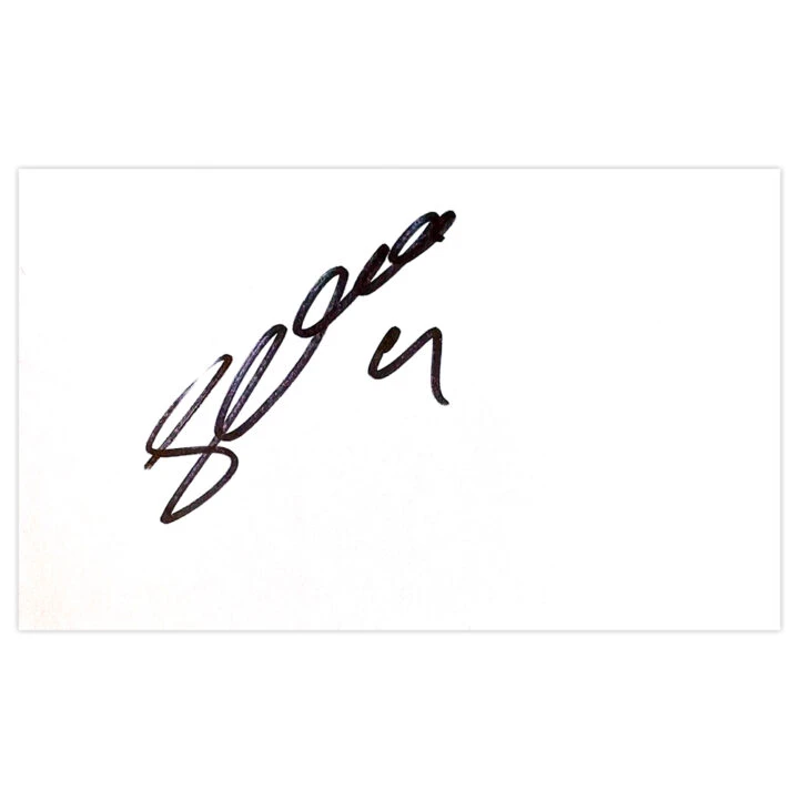 Signed Steve Davies White Card - Derby County Autograph
