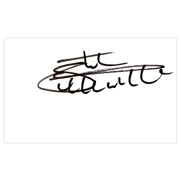 Signed Stuart Nethercott White Card - Millwall Autograph