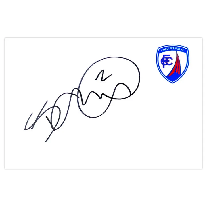 Signed Tendayi Darikwa White Card - Chesterfield Autograph