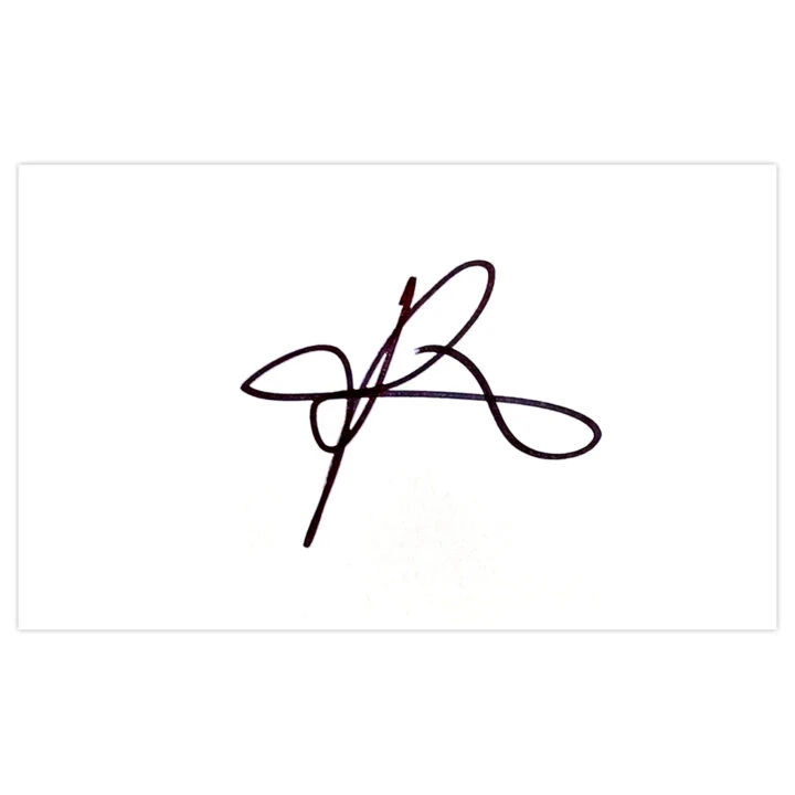 Signed Tim Hoogland White Card - Fulham Autograph