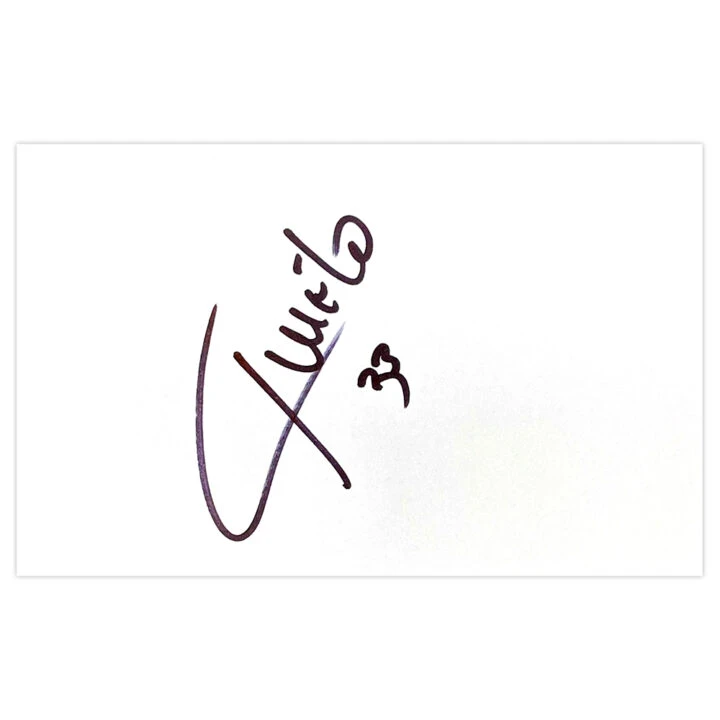 Signed Tom Costello White Card - Wigan Athletic Autograph