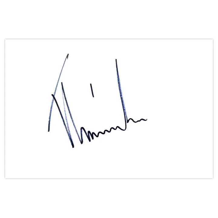 Signed Tom Heaton White Card - England Autograph