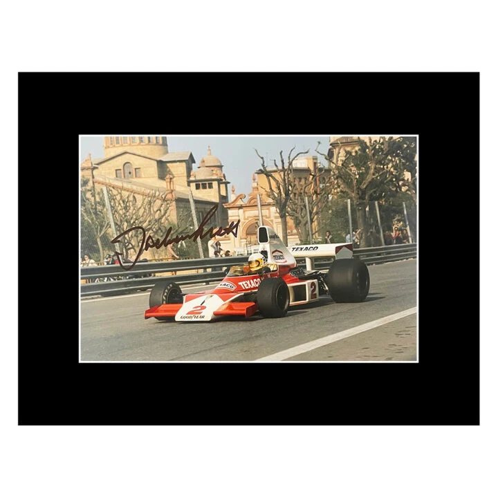 Jochen Mass Signed Photo Display - 16x12 Formula 1 Icon
