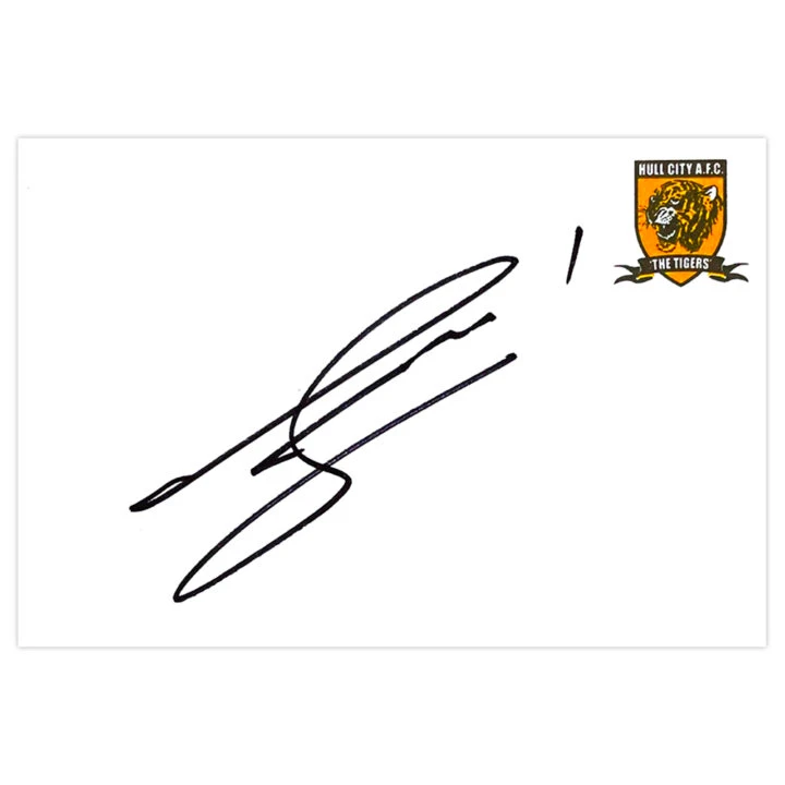 Signed Abdoulaye Faye White Card - Hull City Autograph