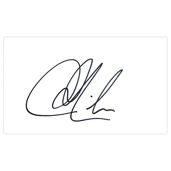 Signed Anders Lindegaard White Card - Preston North End Autograph
