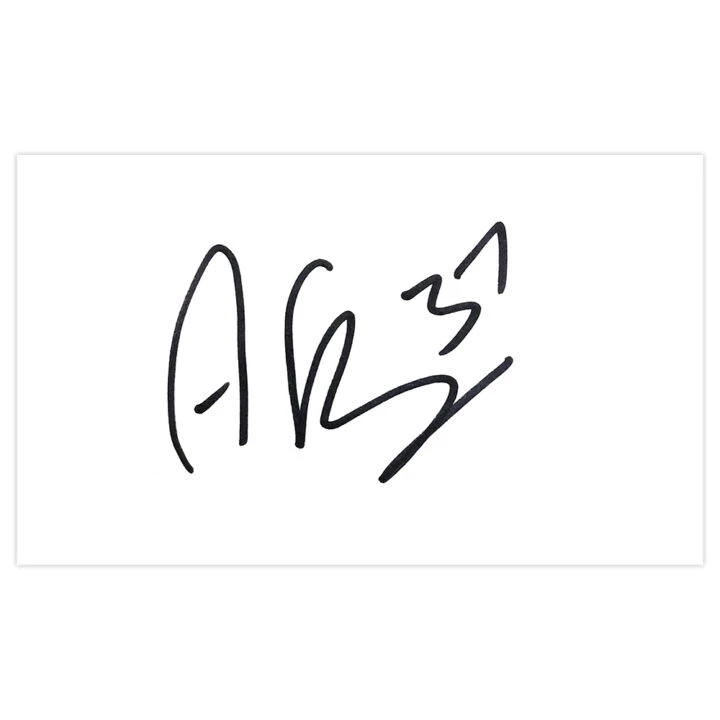 Signed Andy Fisher White Card - Swansea City Autograph