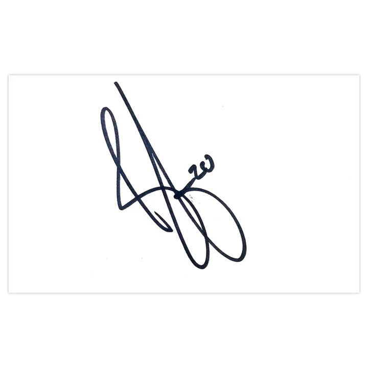 Signed Brendan Galloway White Card - Everton Autograph