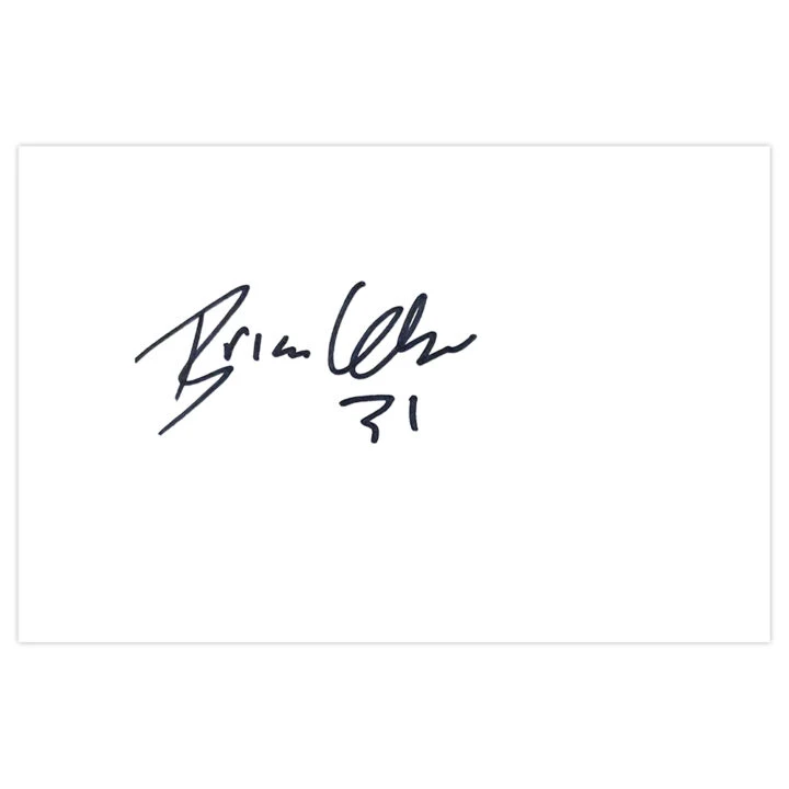 Signed Brian Lenihan White Card - Hull City Autograph