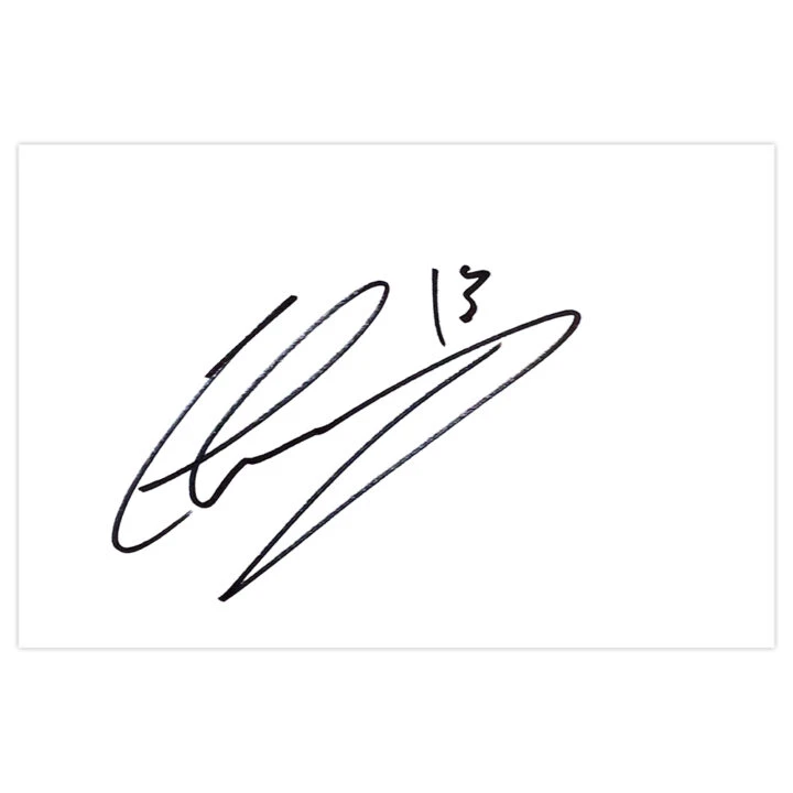 Signed Caolan Lavery White Card - Doncaster Rovers Autograph