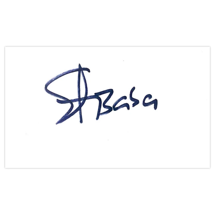 Signed Celestine Babayaro White Card - Chelsea Autograph