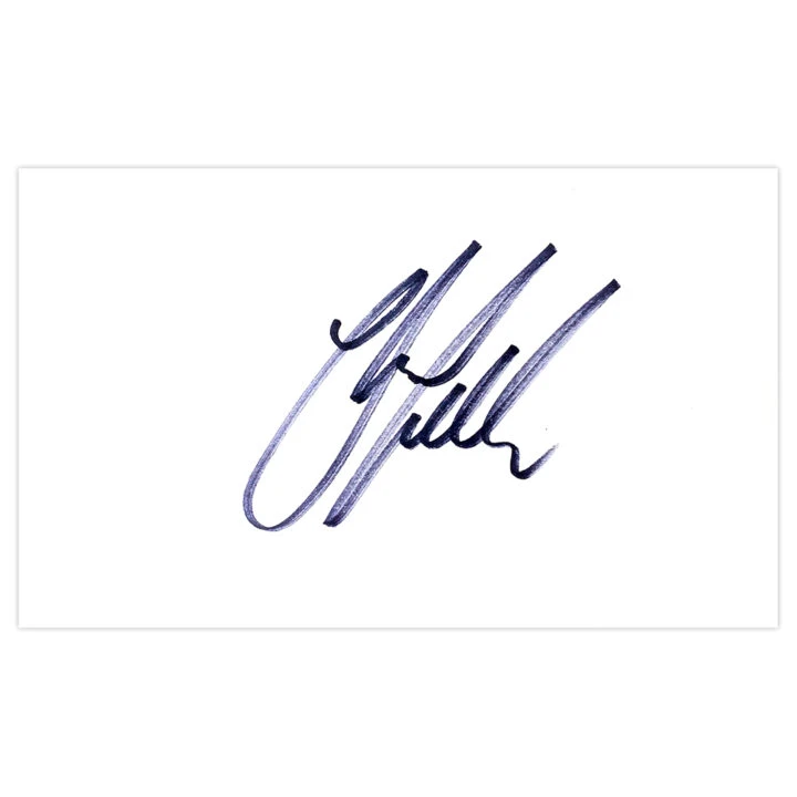 Signed Charlie Miller White Card - Dundee United Autograph