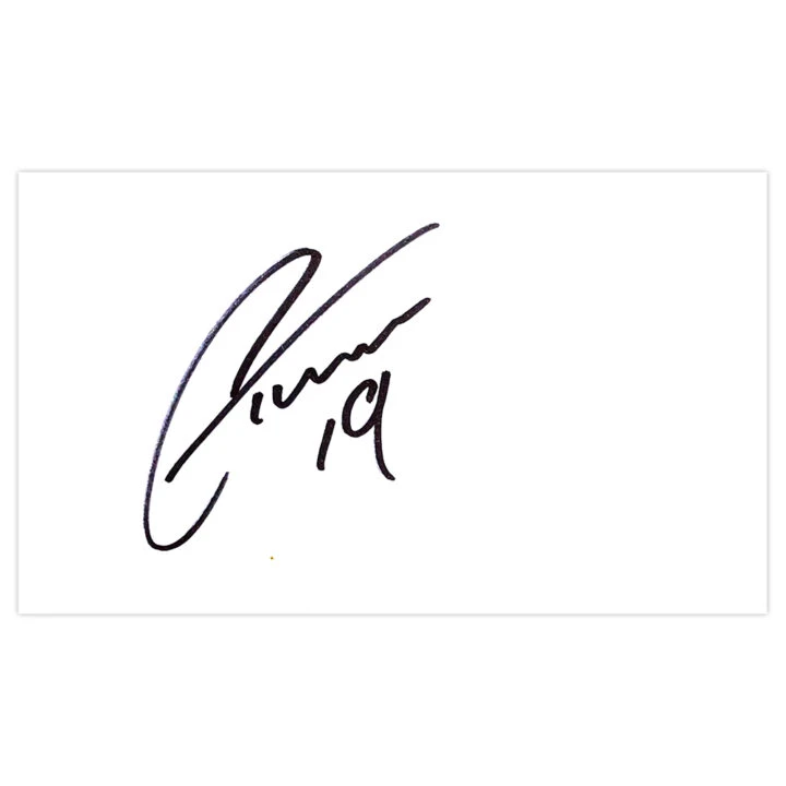 Signed Chris Taylor White Card - Oldham Athletic Autograph