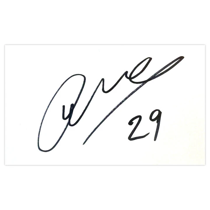 Signed Corry Evans White Card - Blackburn Rovers Autograph