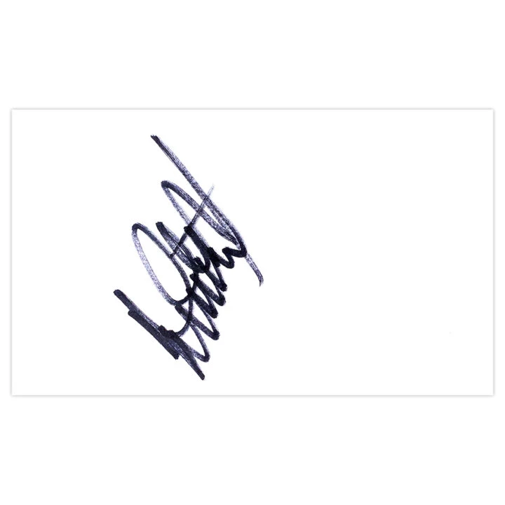 Signed Don Hutchison White Card - Everton Autograph