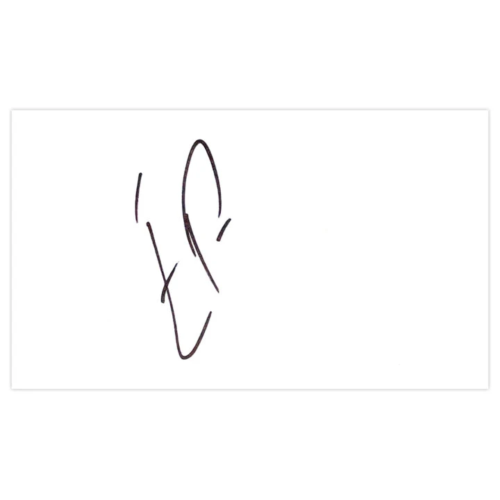 Signed Elliot Parish White Card - Colchester United Autograph