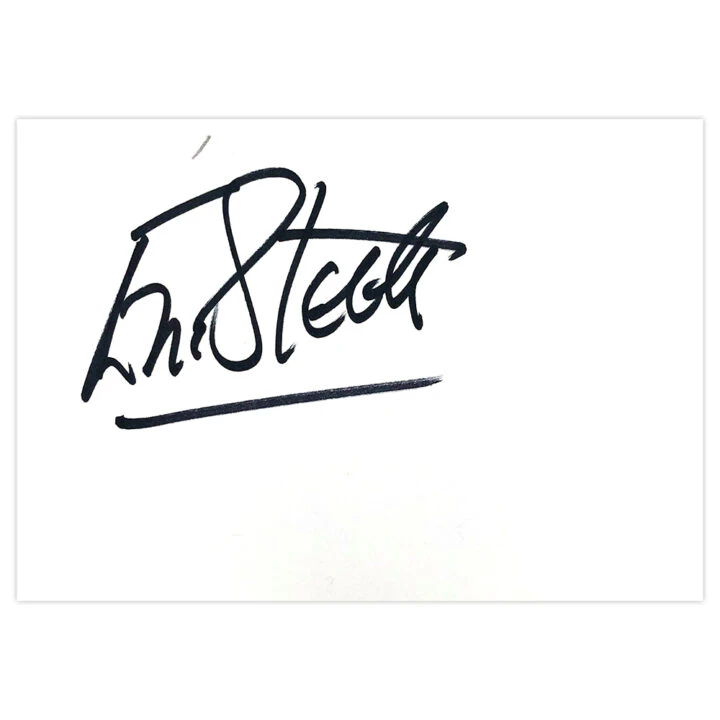 Signed Eric Steele White Card - Watford Autograph